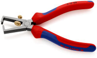 KNIPEX 11 12 160 Abisolierzange universal mit Mehrkomponenten-Hüllen schwarz atramentiert 160 mm