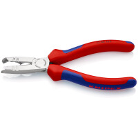 KNIPEX 13 42 165 Abmantelungszange mit Mehrkomponenten-Hüllen schwarz atramentiert 165 mm