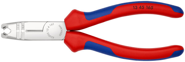 KNIPEX 13 45 165 Abmantelungszange mit Mehrkomponenten-Hüllen verchromt 165 mm