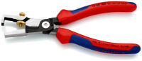 KNIPEX 13 62 180 StriX® Abisolierzangen mit Kabelschere mit Mehrkomponenten-Hüllen schwarz atramentiert 180 mm