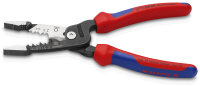 KNIPEX 13 72 200 ME SB Multifunktions-Elektrikerzange metrisches Modell mit Mehrkomponenten-Hüllen schwarz atramentiert 200 mm