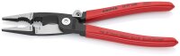 KNIPEX 13 91 200 Elektro-Installationszange mit Kunststoff überzogen schwarz atramentiert 200 mm