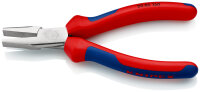 KNIPEX 20 05 160 Flachzange mit Mehrkomponenten-Hüllen verchromt 160 mm