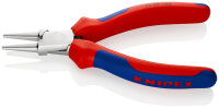 KNIPEX 22 05 140 Rundzange mit Mehrkomponenten-Hüllen verchromt 140 mm