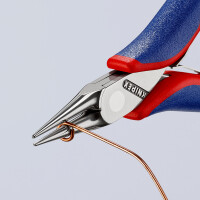 KNIPEX 35 32 115 SB Elektronik-Greifzange mit Mehrkomponenten-Hüllen 115 mm (SB-Karte/Blister)