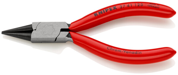 KNIPEX 37 41 125 Greifzange für Feinmechanik mit Kunststoff überzogen schwarz atramentiert 125 mm