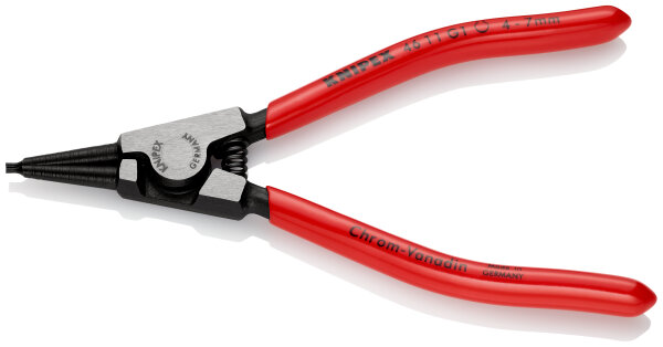 KNIPEX 46 11 G1 Sicherungsringzange für Greifringe auf Wellen mit Kunststoff überzogen schwarz atramentiert 140 mm