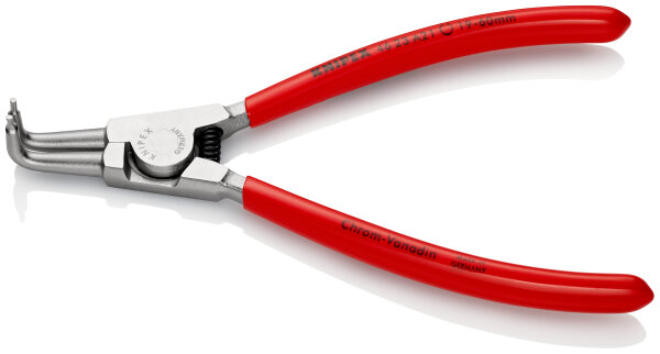 KNIPEX 46 23 A21 Sicherungsringzange für Außenringe auf Wellen mit Kunststoff überzogen verchromt 170 mm