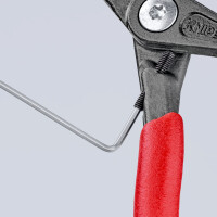 KNIPEX 48 41 J11 Präzisions-Sicherungsringzange für Innenringe in Bohrungen mit rutschhemmendem Kunststoff überzogen grau atramentiert 130 mm