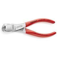 KNIPEX 67 03 140 Kraft-Vornschneider mit Kunststoff überzogen verchromt 145 mm