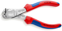 KNIPEX 67 05 160 Kraft-Vornschneider mit Mehrkomponenten-Hüllen verchromt 160 mm