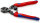 KNIPEX 71 12 200 SB CoBolt® Kompakt-Bolzenschneider mit schlanken Mehrkomponenten-Hüllen schwarz atramentiert 200 mm (SB-Karte/Blister)