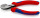 KNIPEX 73 02 160 SB X-Cut® Kompakt-Seitenschneider hochübersetzt mit Mehrkomponenten-Hüllen schwarz atramentiert 160 mm (SB-Karte/Blister)