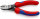 KNIPEX 74 02 140 SB Kraft-Seitenschneider mit Mehrkomponenten-Hüllen schwarz atramentiert 140 mm (SB-Karte/Blister)