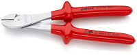 KNIPEX 74 07 250 Kraft-Seitenschneider tauchisoliert, VDE-geprüft verchromt 250 mm