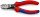 KNIPEX 74 12 160 SB Kraft-Seitenschneider mit Mehrkomponenten-Hüllen schwarz atramentiert 160 mm (SB-Karte/Blister)