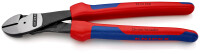 KNIPEX 74 22 250 Kraft-Seitenschneider mit Mehrkomponenten-Hüllen schwarz atramentiert 250 mm