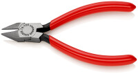 KNIPEX 76 81 125 Seitenschneider für Elektromechaniker mit Kunststoff überzogen schwarz atramentiert 125 mm