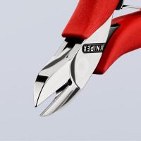 KNIPEX 77 01 115 Elektronik-Seitenschneider mit Kunststoff-Hüllen 115 mm