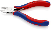 KNIPEX 77 02 135 H Elektronik-Seitenschneider mit eingesetzter Hartmetallschneide mit Mehrkomponenten-Hüllen 135 mm