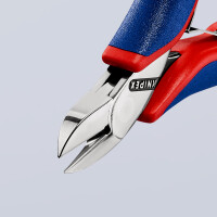 KNIPEX 77 22 115 SB Elektronik-Seitenschneider mit Mehrkomponenten-Hüllen 115 mm (SB-Karte/Blister)