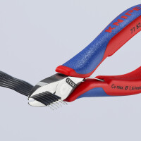 KNIPEX 77 82 130 Elektronik-Seitenschneider mit Mehrkomponenten-Hüllen 130 mm