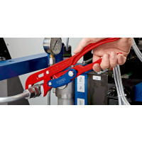 KNIPEX 83 60 015 Rohrzange S-Maul mit Schnelleinstellung rot pulverbeschichtet 420 mm