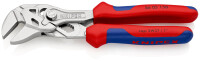 KNIPEX 86 05 150 SB Zangenschlüssel Zange und Schraubenschlüssel in einem Werkzeug mit Mehrkomponenten-Hüllen verchromt 150 mm (SB-Karte/Blister)