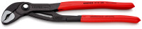 KNIPEX 87 01 300 SB Cobra® Hightech-Wasserpumpenzange mit rutschhemmendem Kunststoff überzogen grau atramentiert 300 mm (SB-Karte/Blister)