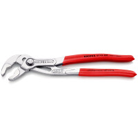 KNIPEX 87 03 250 SB Cobra® Hightech-Wasserpumpenzange mit rutschhemmendem Kunststoff überzogen verchromt 250 mm (SB-Karte/Blister)