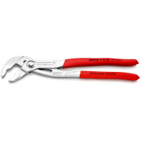 KNIPEX 87 03 300 SB Cobra® Hightech-Wasserpumpenzange mit rutschhemmendem Kunststoff überzogen verchromt 300 mm (SB-Karte/Blister)