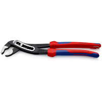 KNIPEX 88 02 300 T Alligator® Wasserpumpenzange mit Mehrkomponenten-Hüllen, mit integrierter Befestigungsöse zum Anbringen einer Absturzsicherung schwarz atramentiert 300 mm