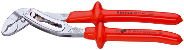 KNIPEX 88 07 300 Alligator® Wasserpumpenzange tauchisoliert, VDE-geprüft verchromt 300 mm