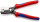 KNIPEX 95 12 200 SB Kabelschere mit Doppelschneide mit Mehrkomponenten-Hüllen brüniert 200 mm (SB-Karte/Blister)