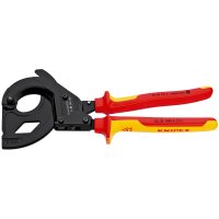 KNIPEX 95 36 315 A Kabelschneider (Ratschenprinzip)...