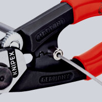 KNIPEX 95 61 190 SB Drahtseilschere geschmiedet mit Kunststoff überzogen 190 mm (SB-Karte/Blister)