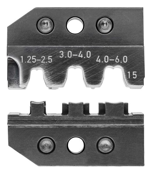 KNIPEX 97 49 15 Crimpeinsatz für Fahnenstecker und unisolierte offene Steckverbinder