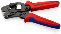 KNIPEX 97 53 09 SB Selbsteinstellende Crimpzange für Aderendhülsen mit Fronteinführung mit Mehrkomponenten-Hüllen brüniert 190 mm (SB-Karte/Blister)