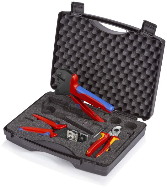 KNIPEX 97 91 03 Werkzeugkoffer für Photovoltaik 1 x 12 12 12, 1 x 95 16 165, 1 x 97 43 200 A