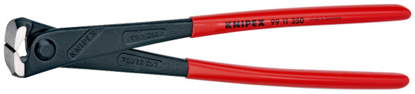 KNIPEX 99 11 250 SB Kraft-Monierzange hochübersetzt mit Kunststoff überzogen schwarz atramentiert 250 mm (SB-Karte/Blister)