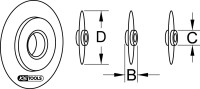 Ersatzschneidrad für Rohrabschneider, V2A, 11 mm