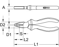 ERGOTORQUE Kombinationszange, 160mm