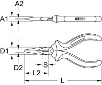 ERGOTORQUE Telefonzange, 160mm