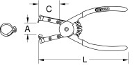 Click-Schlauchschellenzange, 160mm