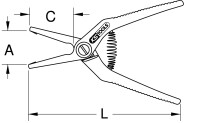 Glühbirnen-Zange, 160mm