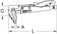 Schweiß-Gripzange, 205 mm