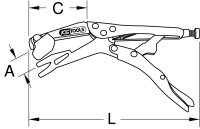 Schweiß-Gripzange, 240mm