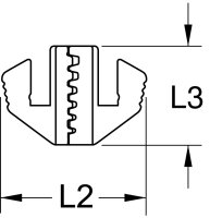 Paar Crimp-Einsätze für Aderendhülsen