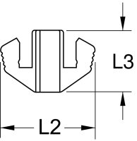 Crimpeinsatz für ungeschirmte WE-Stecker 8P8K / RJ45