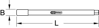 Standarmaturenschlüssel, 13mm, 185mm